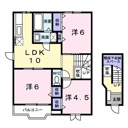 グレイスランド鳴門Ａの物件間取画像